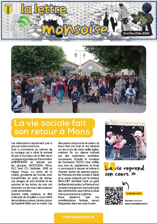 lettre monsoise 3ème trimestre 2021